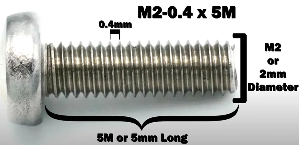How to measure a pan head screw?