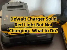 DeWalt Charger Solid Red Light But Not Charging: What to Do?