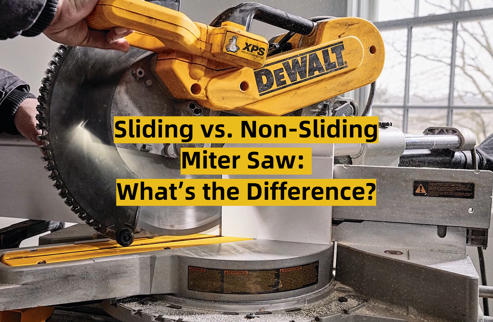 Sliding vs. Non-Sliding Miter Saw: What’s the Difference? - ToolsProfy