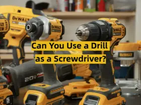 Can You Use a Drill as a Screwdriver?