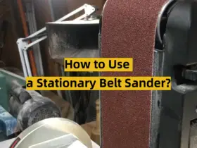 How to Use a Stationary Belt Sander?
