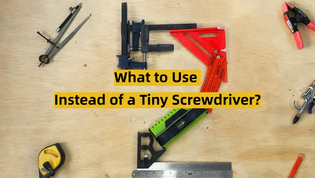What to Use Instead of a Tiny Screwdriver? ToolsProfy