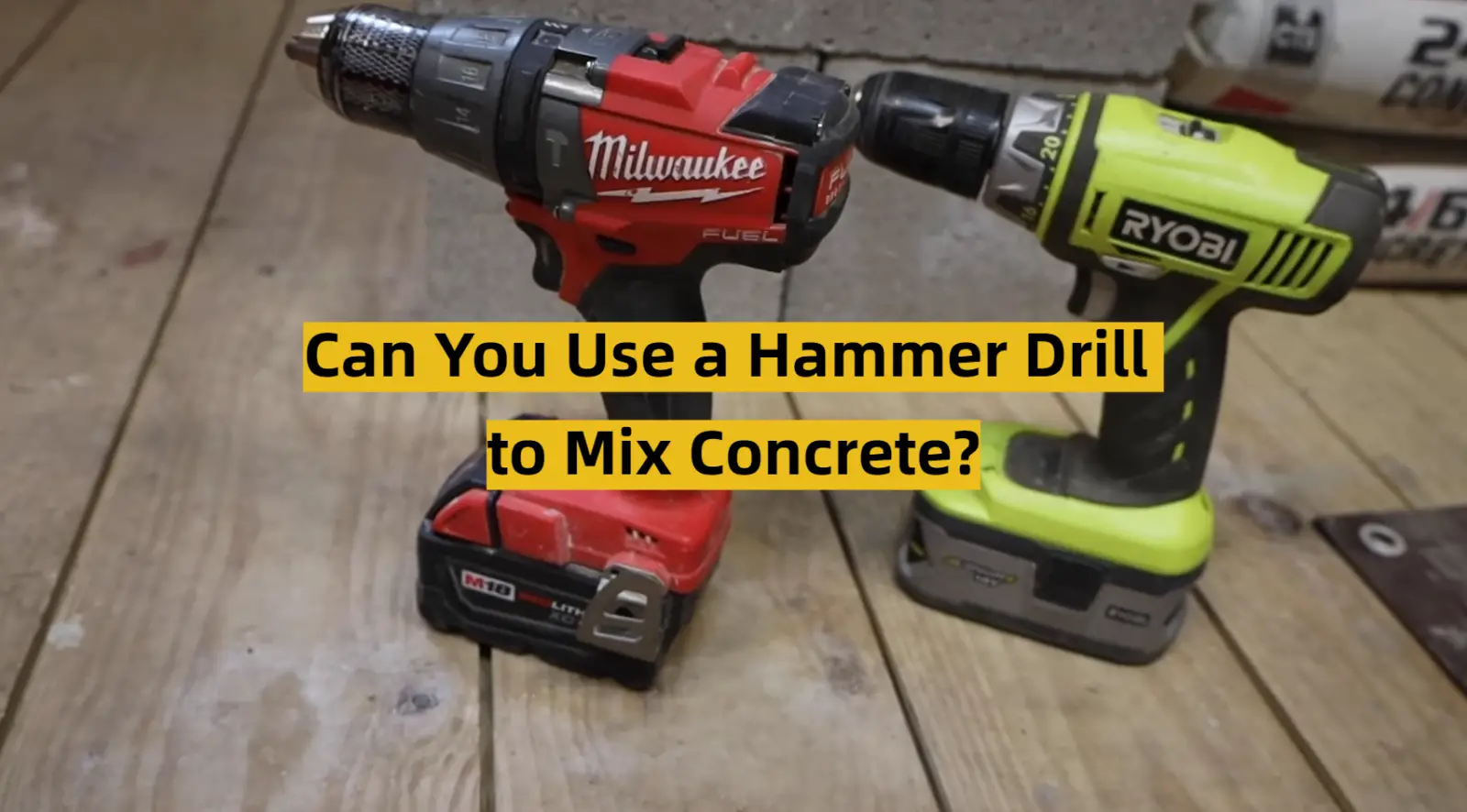 Can You Use a Hammer Drill to Mix Concrete?