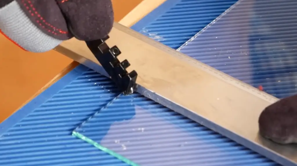Cleaning Up the Edge of Fresh Cut Mirror Using Wet-and-Dry Sandpaper