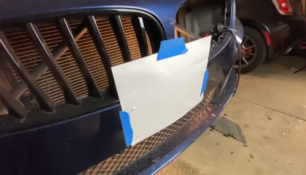 How to install Front License Plate