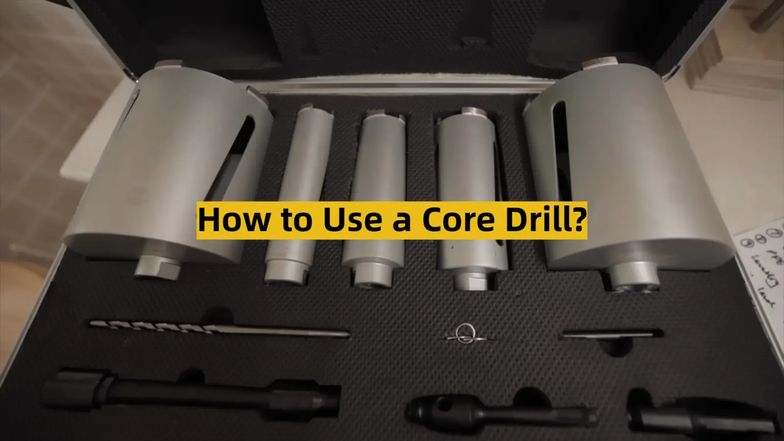 How to Use a Core Drill?