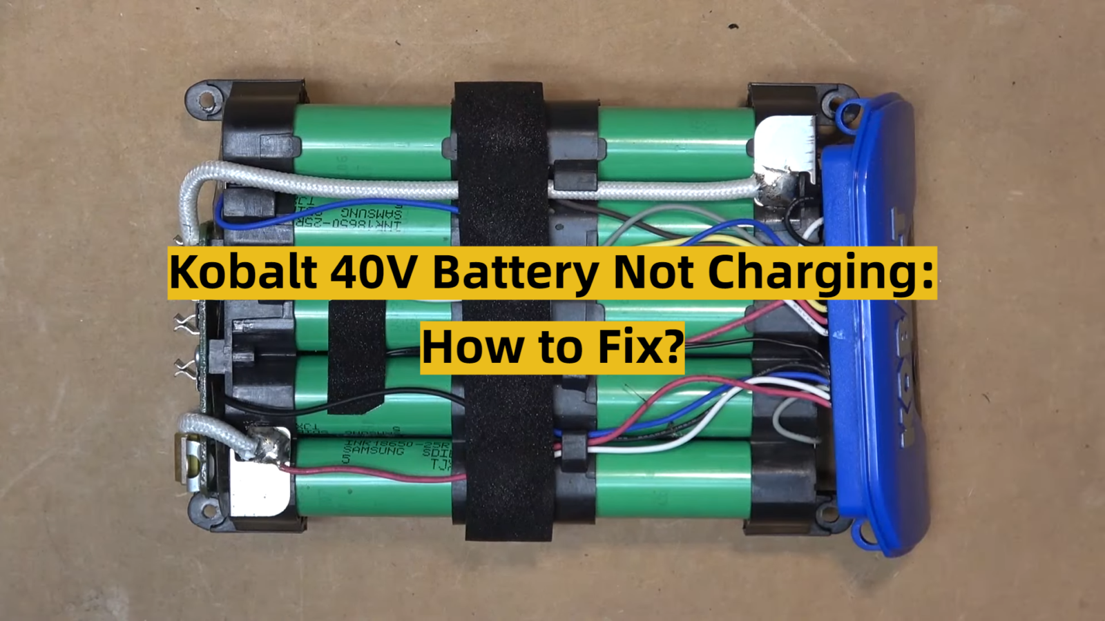 Kobalt 40V Battery Not Charging: How to Fix?